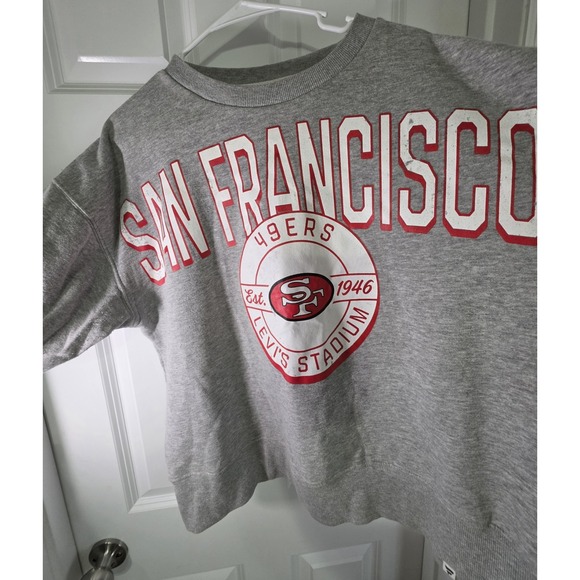 Fanatics Other - San Francisco 49ers Fanatics Womens L Gray Levi's Stadium Crewneck Sweatshirt